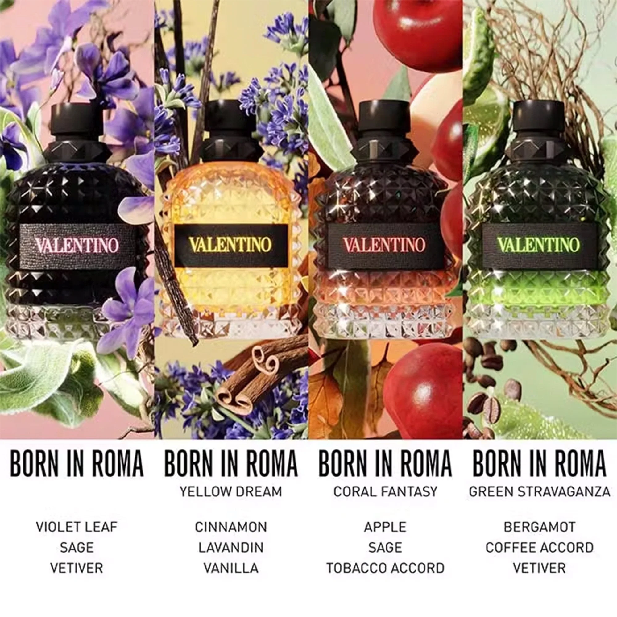 Valentino Uomo Born In Roma Green Stravaganza Eau De Toilette 100ml Spray - Image 4