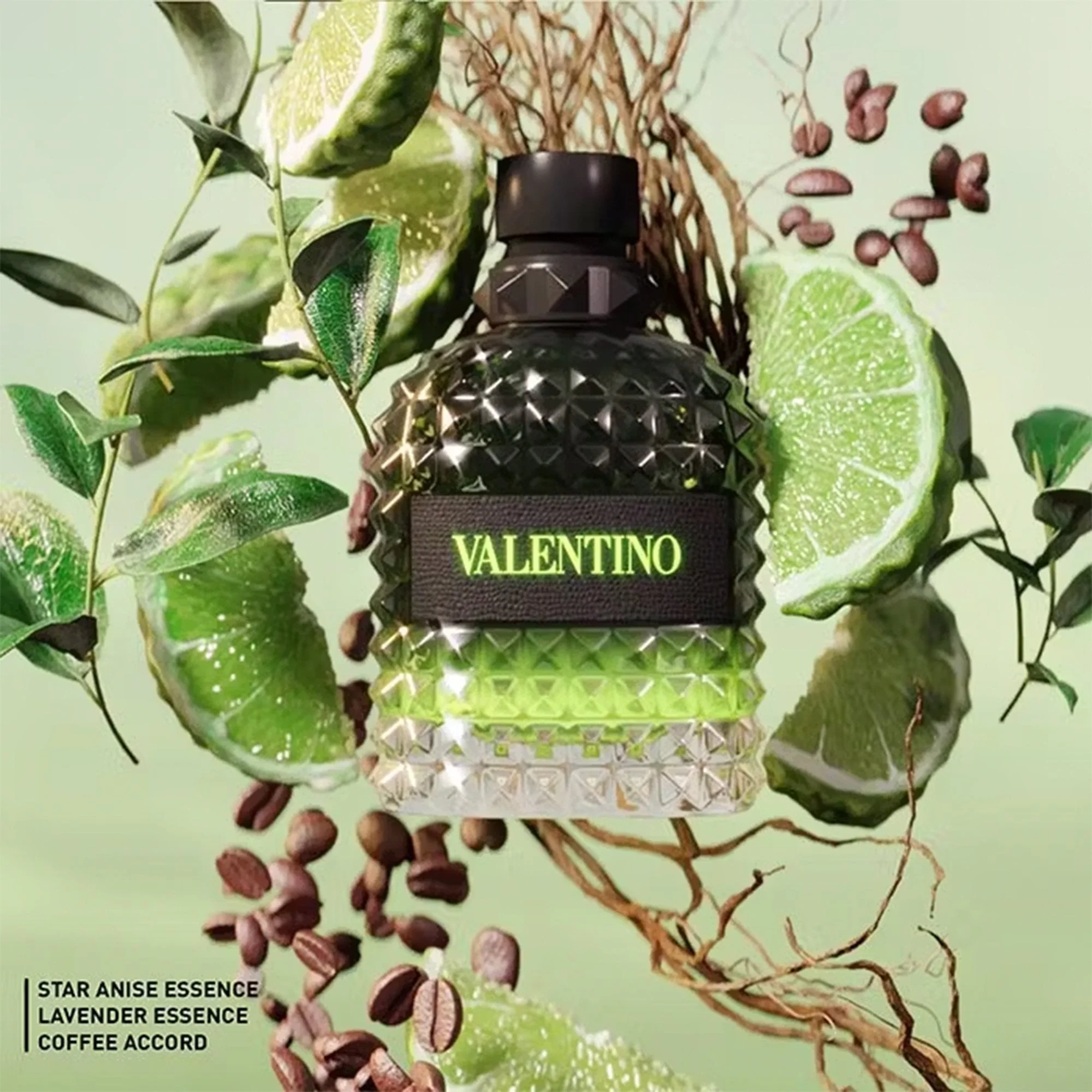 Valentino Uomo Born In Roma Green Stravaganza Eau De Toilette 50ml Spray - Image 2