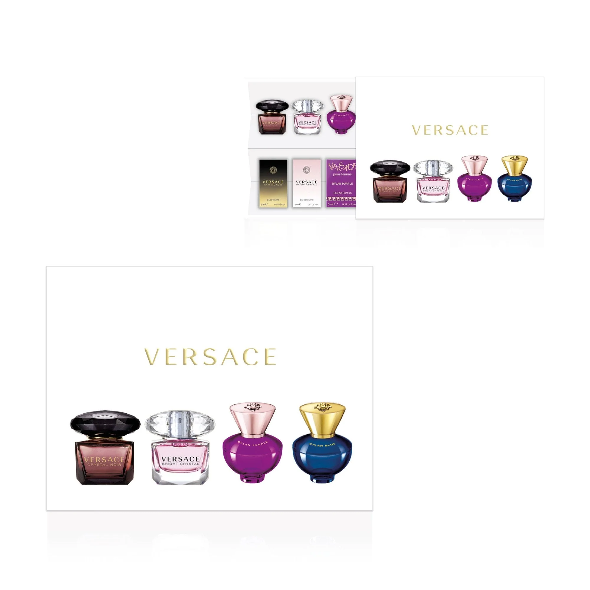 Versace Miniature Collection Ladies Eau De Toilette 4pcs x 5ml Gift Set 2024 - Image 2