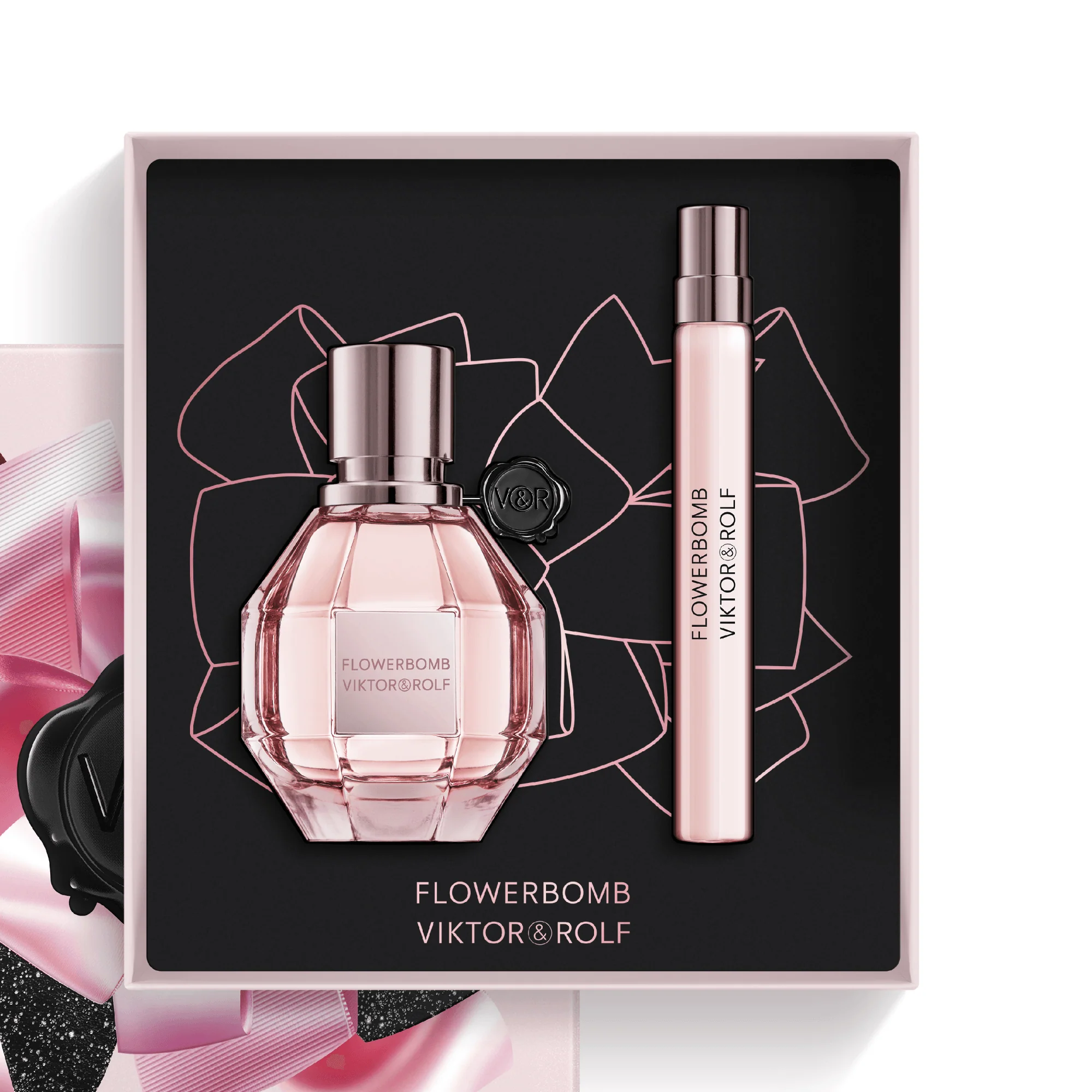 Viktor & Rolf Flowerbomb Eau De Parfum 50ml & Travel Spray 10ml Gift Set - Image 2