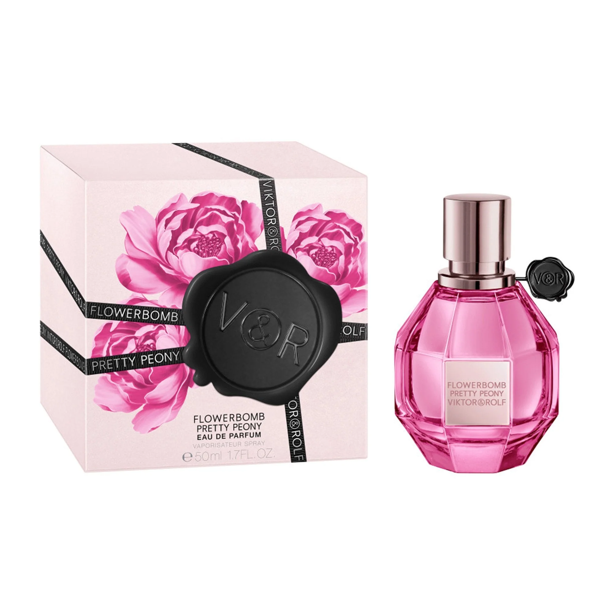 Viktor & Rolf FlowerBomb Pretty Peony Eau De Parfum 50ml Spray - Image 2