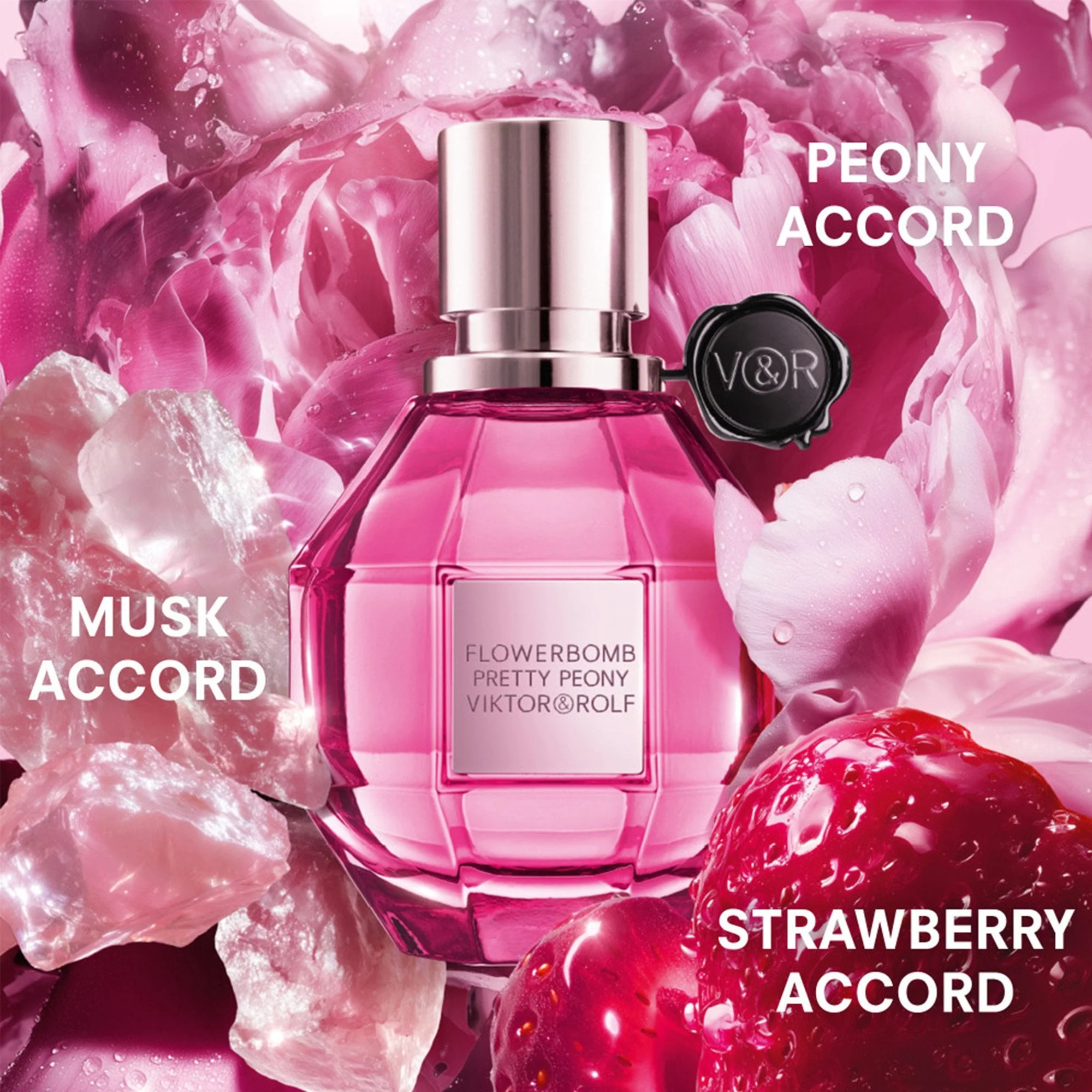 Viktor & Rolf FlowerBomb Pretty Peony Eau De Parfum 50ml Spray - Image 3