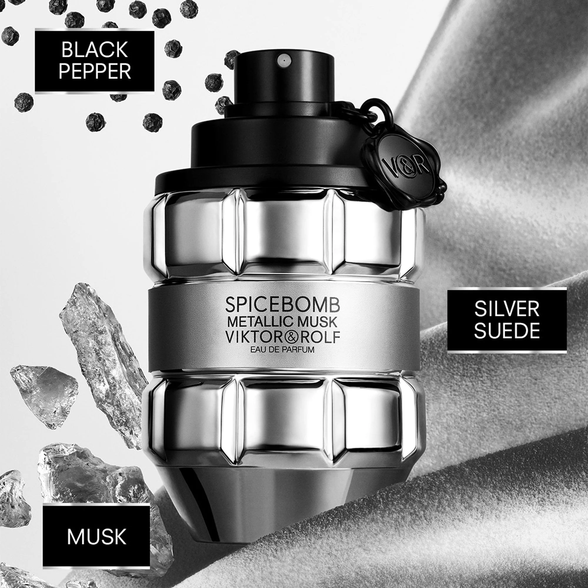 Viktor & Rolf Spicebomb Metallic Musk Eau De Parfum 50ml Spray - Image 2