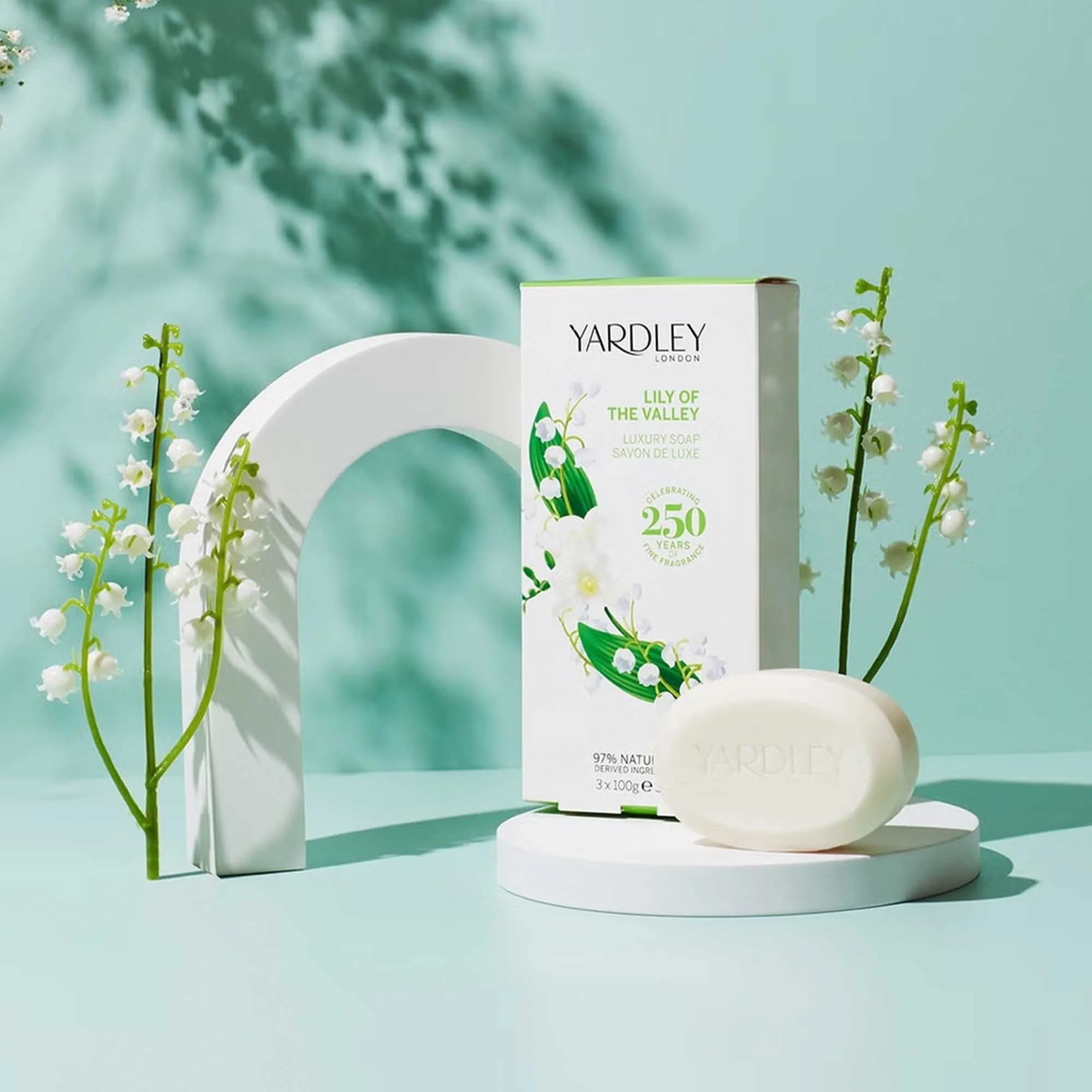 Yardley Lily Of The Valley Fragranced Soap 3X100G - Image 2
