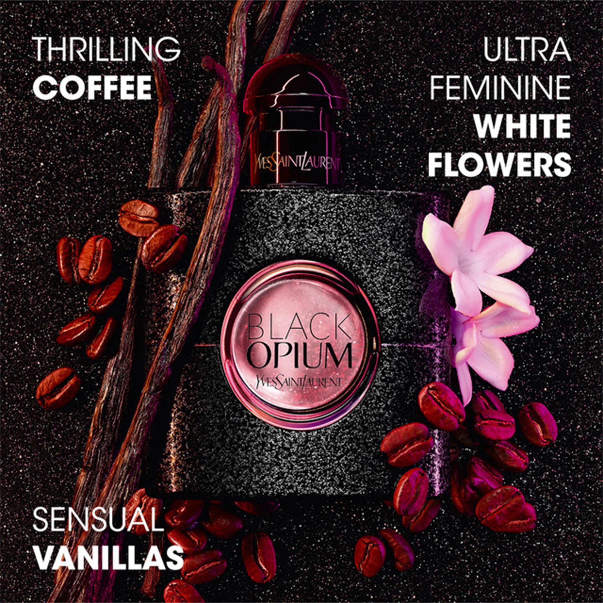 YSL Black Opium Eau De Parfum 30ml Spray - Image 3