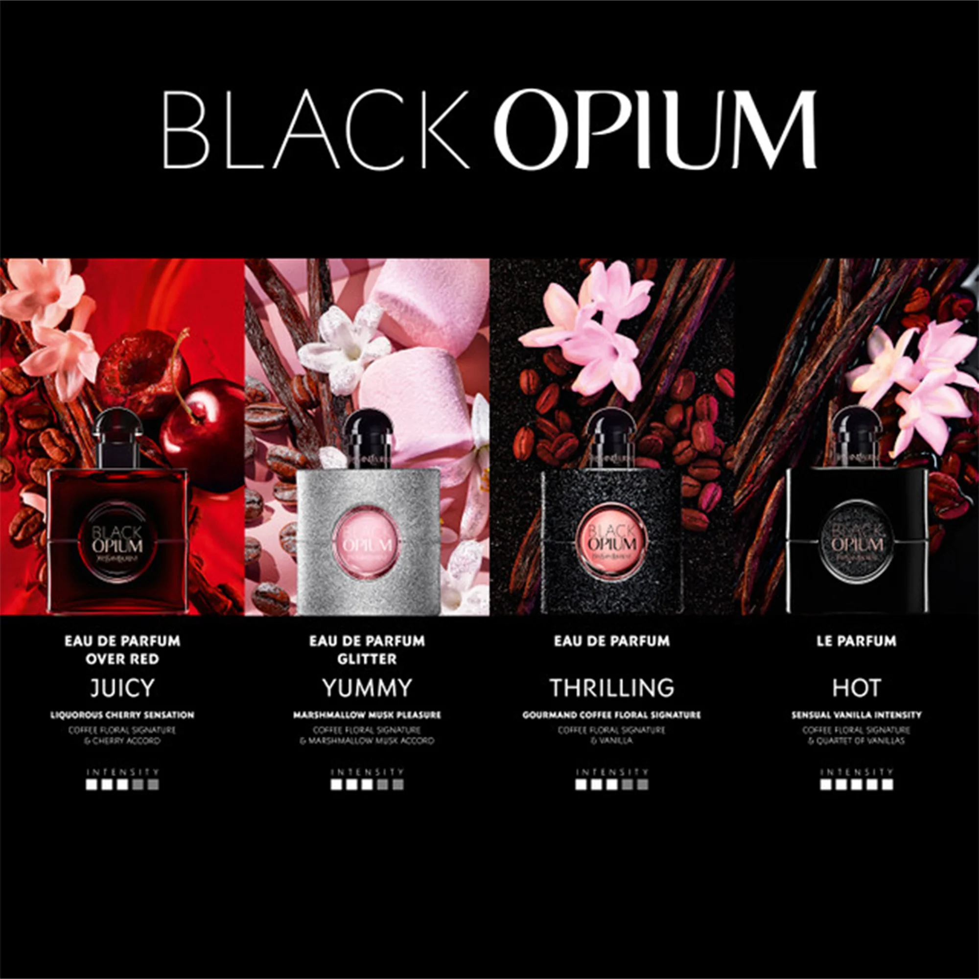 YSL Black Opium Eau De Parfum 30ml Spray - Image 4