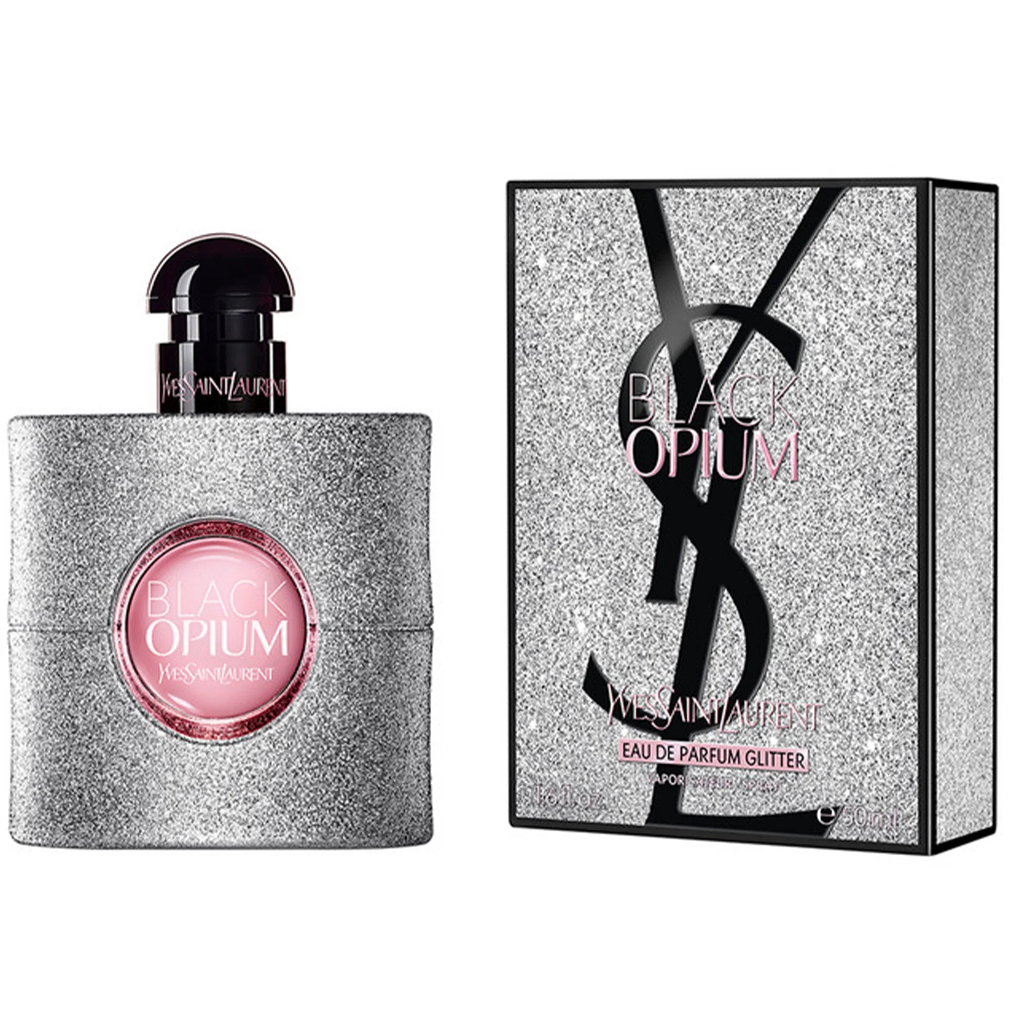 YSL Black Opium Eau De Parfum Glitter 50ml Spray - Image 2