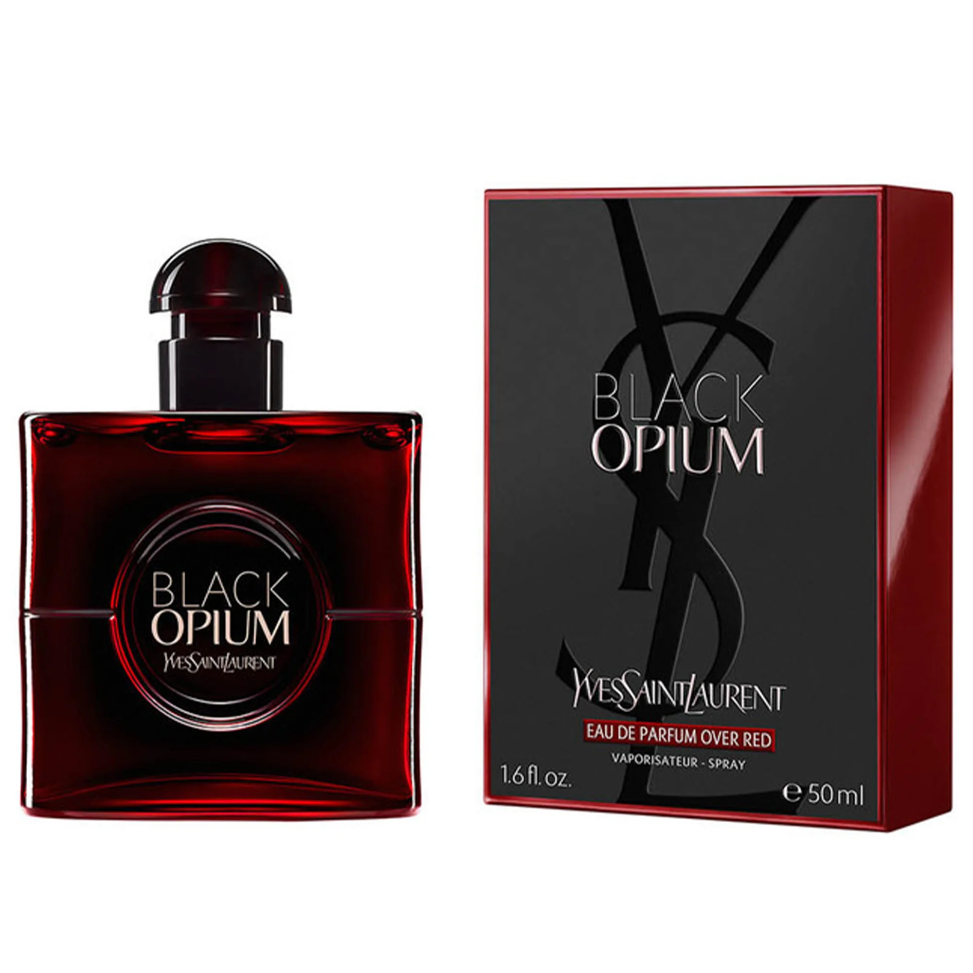 YSL Black Opium Over Red Eau De Parfum 50ml Spray - Image 2