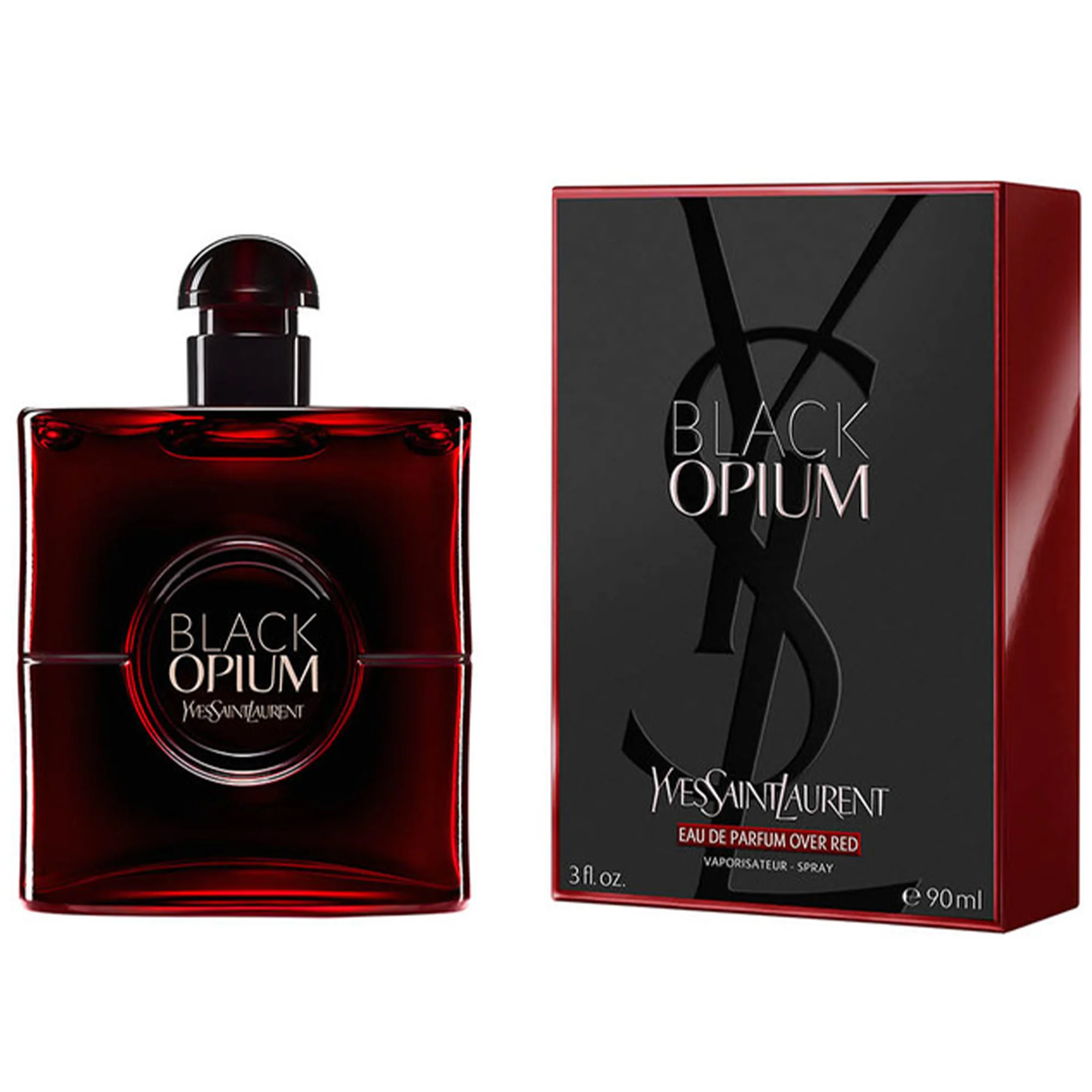 YSL Black Opium Over Red Eau De Parfum 90ml Spray - Image 2