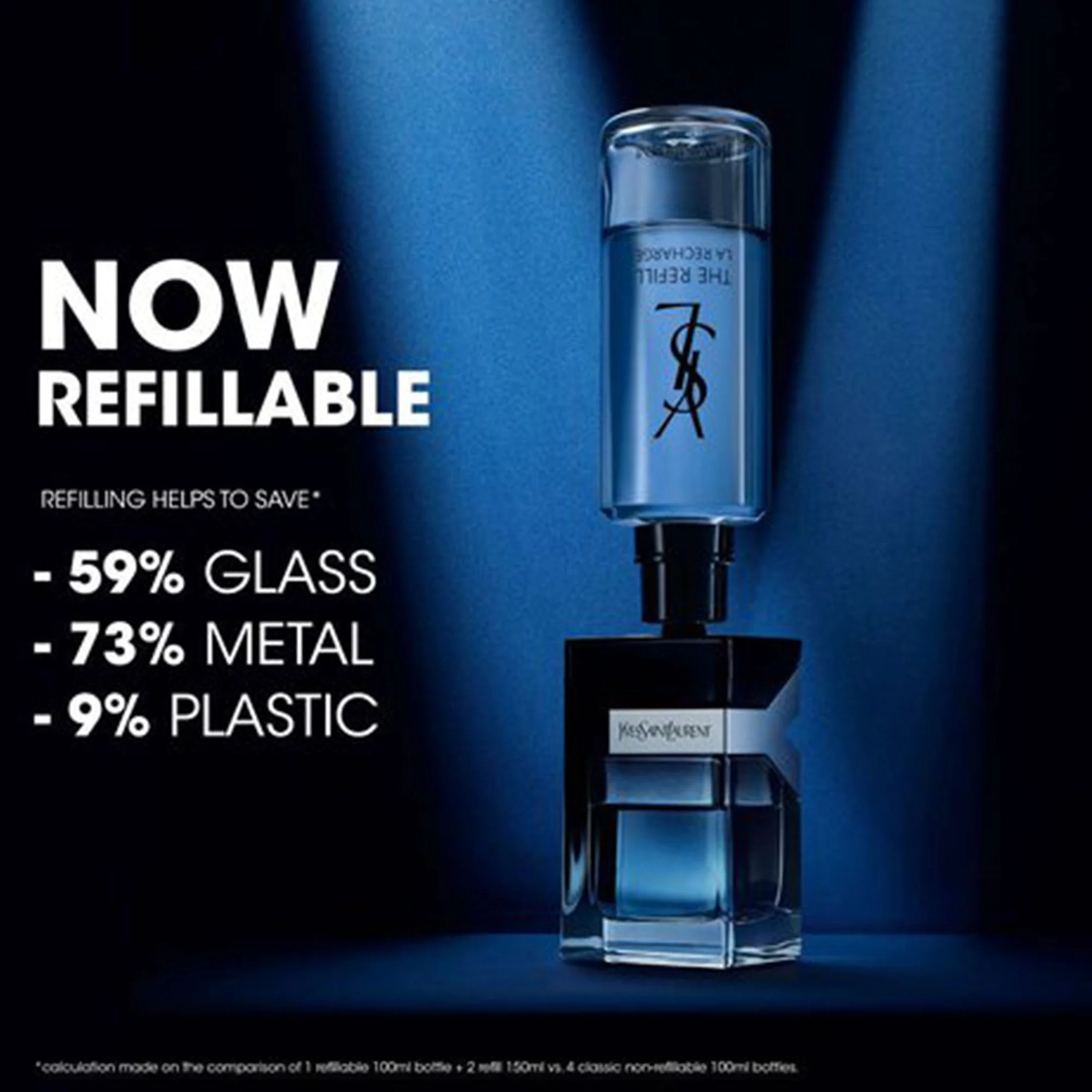 YSL Y for Men Eau De Parfum 150ml Refill - Image 3
